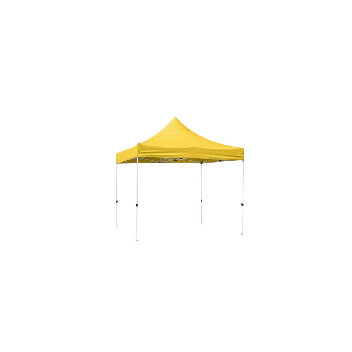 Carpa Plegable 3x3 Master - Amarillo - Impermeable - Cenador ideal para Camping, Eventos, Playa, Jardín