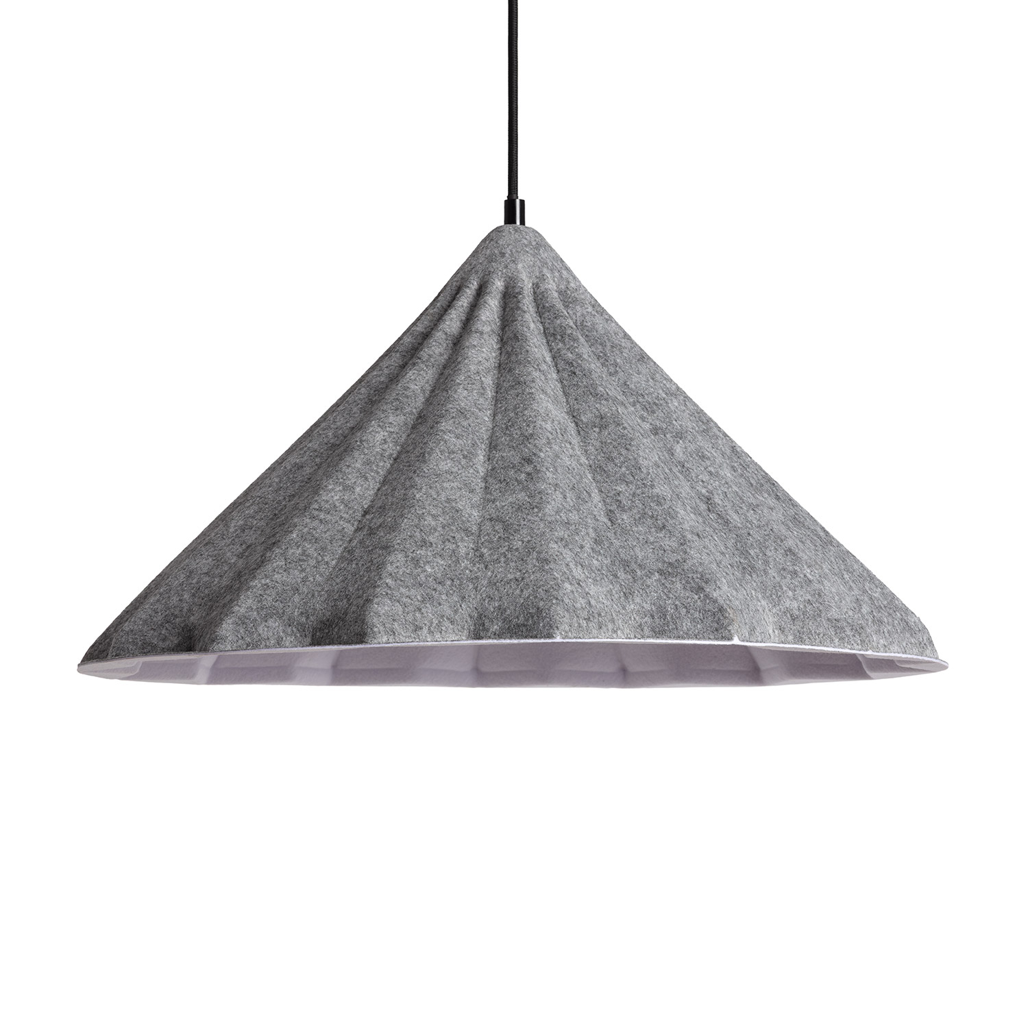 Ledkia Lámpara Colgante Fieltro Baktya Gris