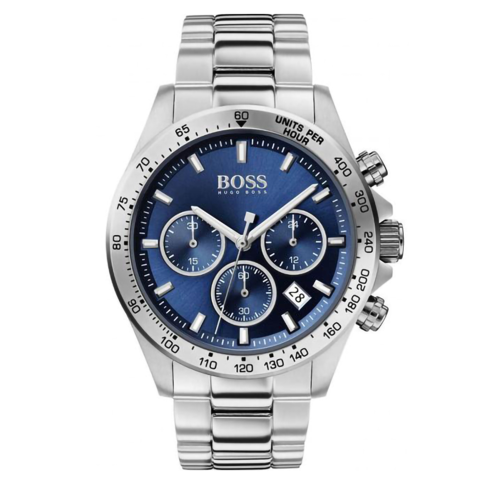 Reloj de Hombre HUGO BOSS 1513755, Esfera Azul de 44 MM + Caja de Regalo Elegante