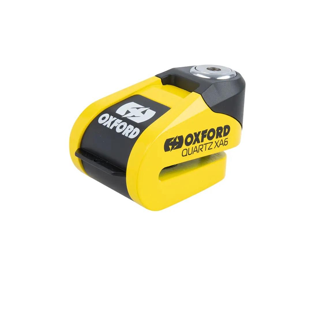 Candado Disco Moto Oxford Quartz XA6 6MM Yellow