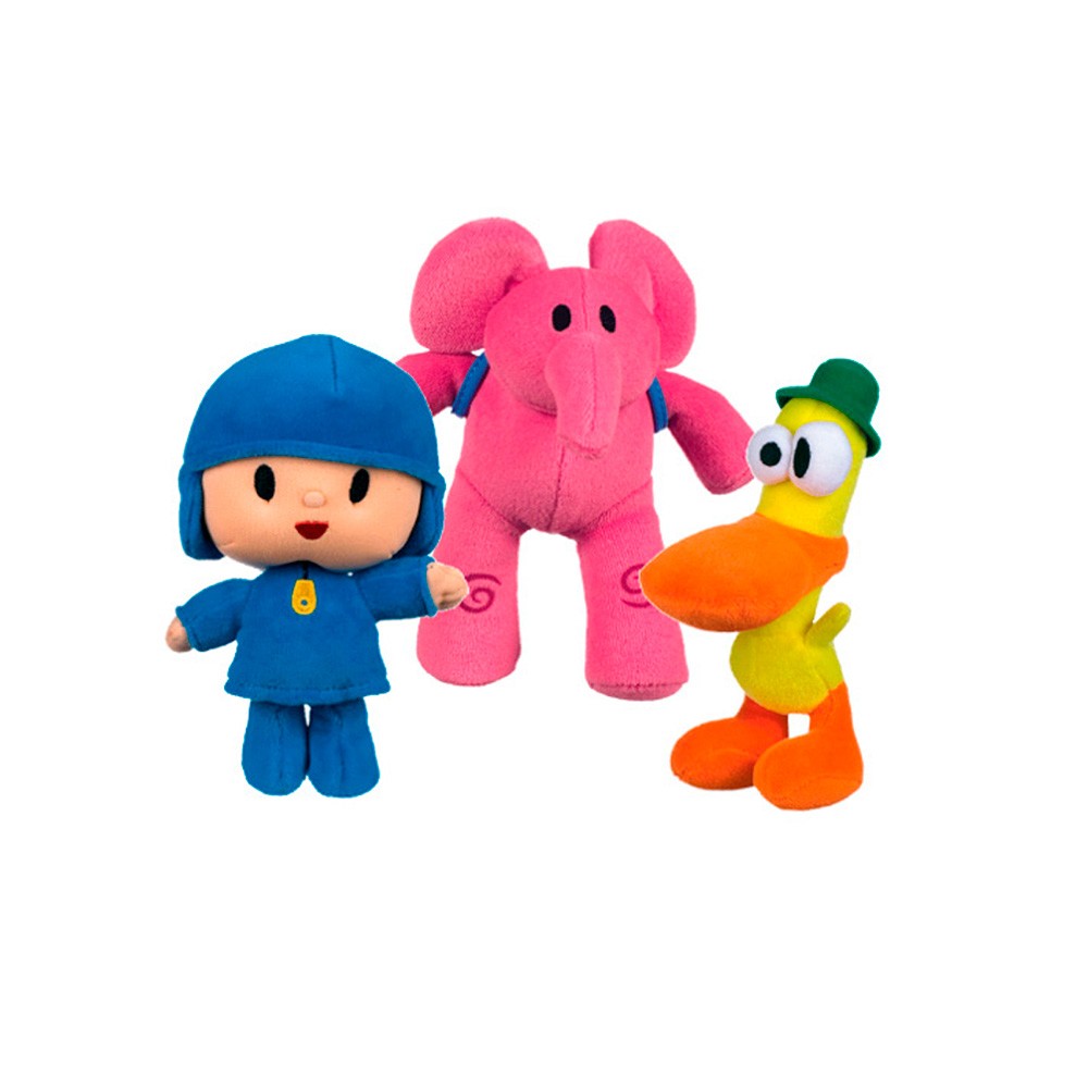 Peluches musicales Pocoyo y sus amigos. AR77800 POCOYO BANDAI