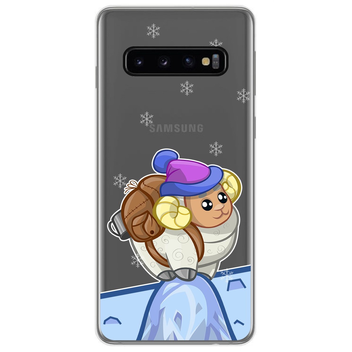 Tumundosmartphone Funda Gel Transparente Samsung Galaxy S10 Personalizada con Dibujo Cabra