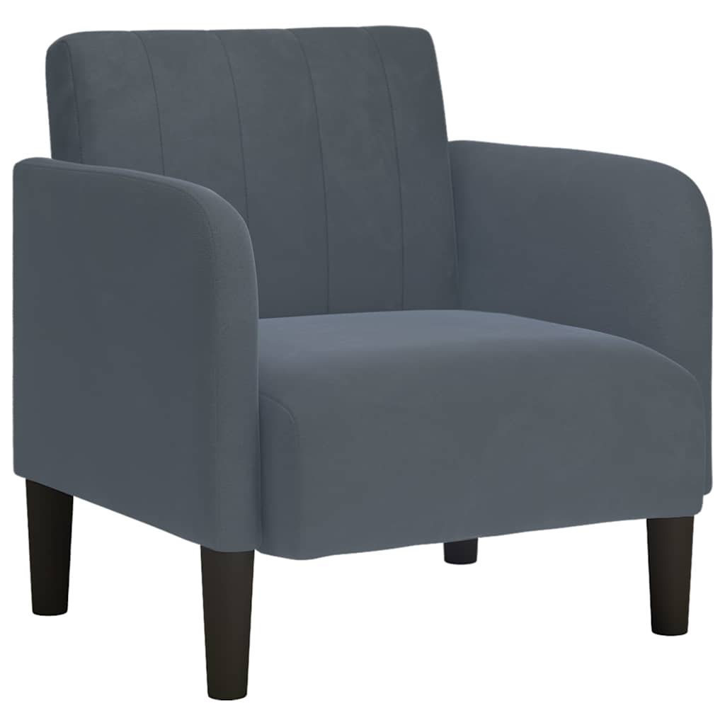 vidaXL Sillón con reposabrazos Terciopelo 54 cm
