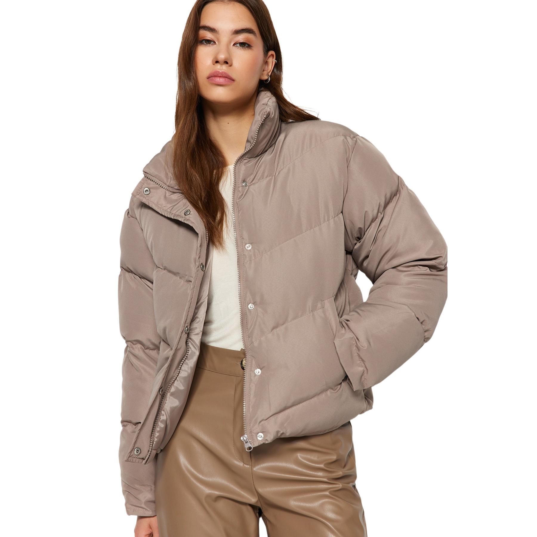 Trendyol Abrigos De - Ropa De Invierno De Moda Femenina Visón Mujer Extra Grande