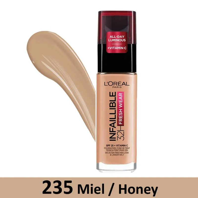 BASE L'OREAL INFAILLIBLE 32H FRESH WEAR 235 MIEL 30ML