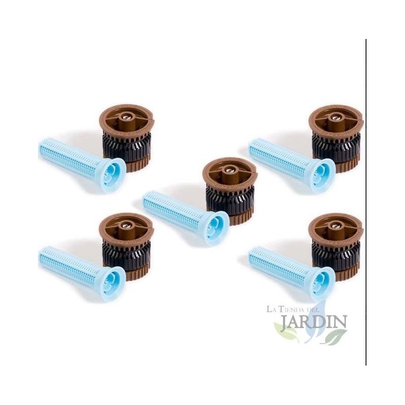 RAIN BIRD Tobera para Difusores de Riego | 5 Toberas Rain Bird HEVAN12 | Boquillas Regulables 3,7 m para Aspersores de Jardin