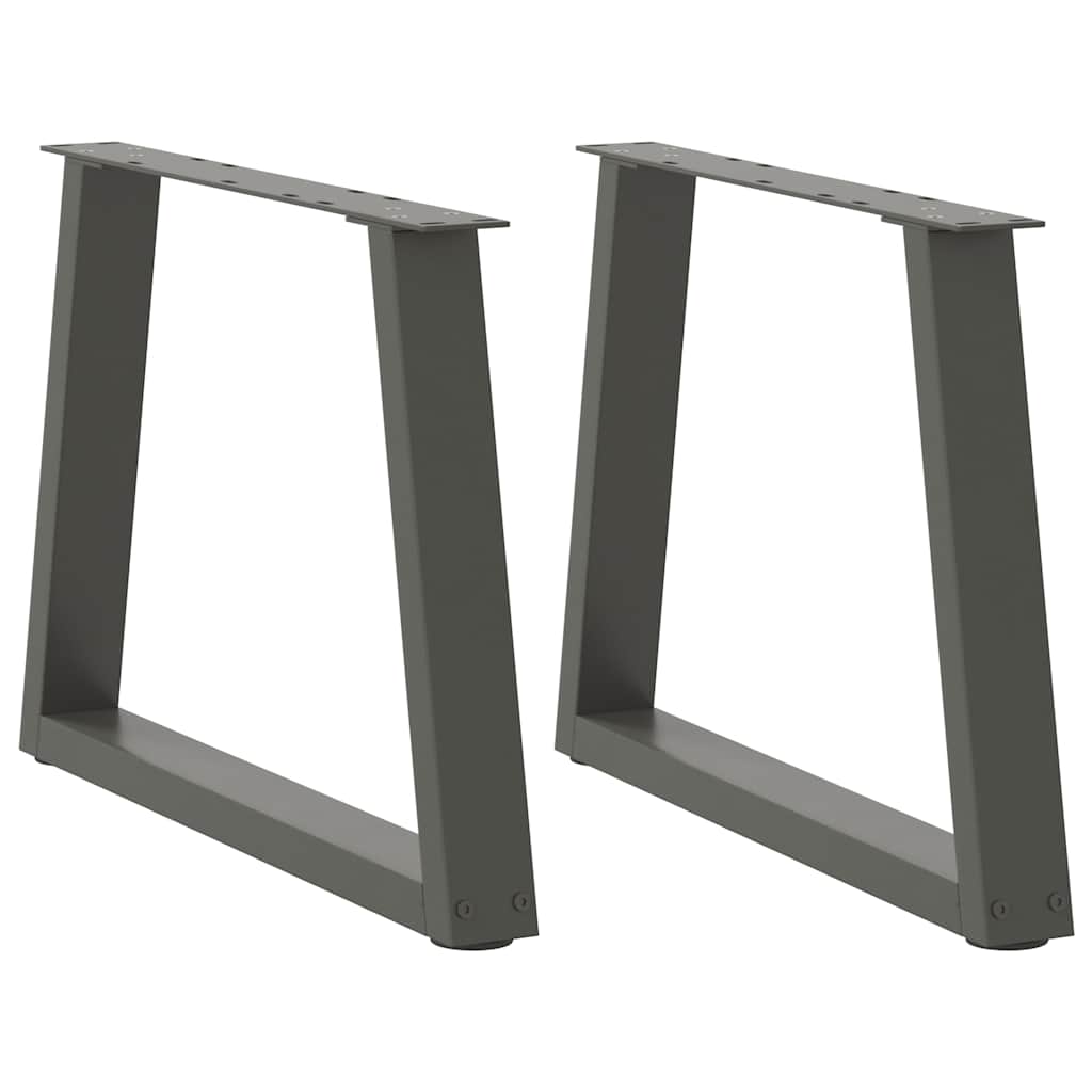 vidaXL Patas para mesa de centro en forma de V (2 unidades) 70 x (42-43,3) cm, acero