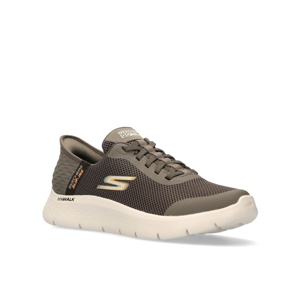 Sneakers Skechers Slip-ins:go Walk Flex-hand Up Hombre Marron