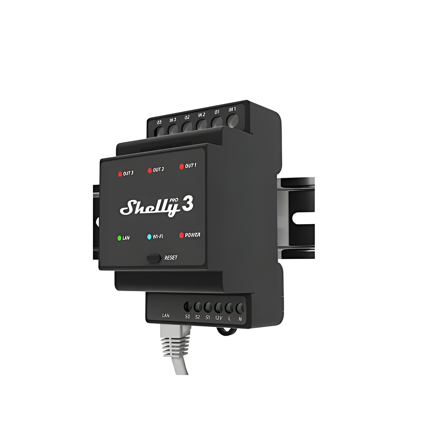 Shelly pro 3 - wifi lan smart relay bluetooth 3 channels, din bar, professional