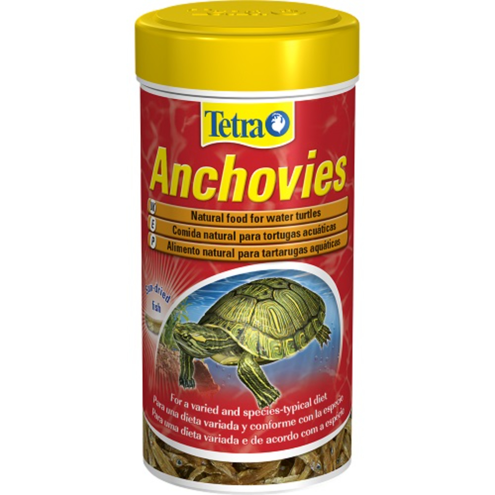 TETRA ANCHOVIES, Alimento natural para Tortugas de Agua, 1 Litro