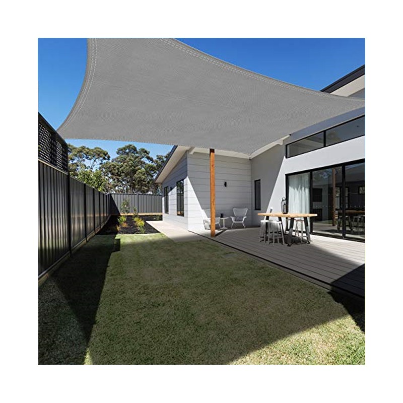 Suinga Toldo Impermeable Exterior Gris | Toldo Vela de Sombra Rectangular 3x4 m | Toldos para Patio Exterior Jardin UV