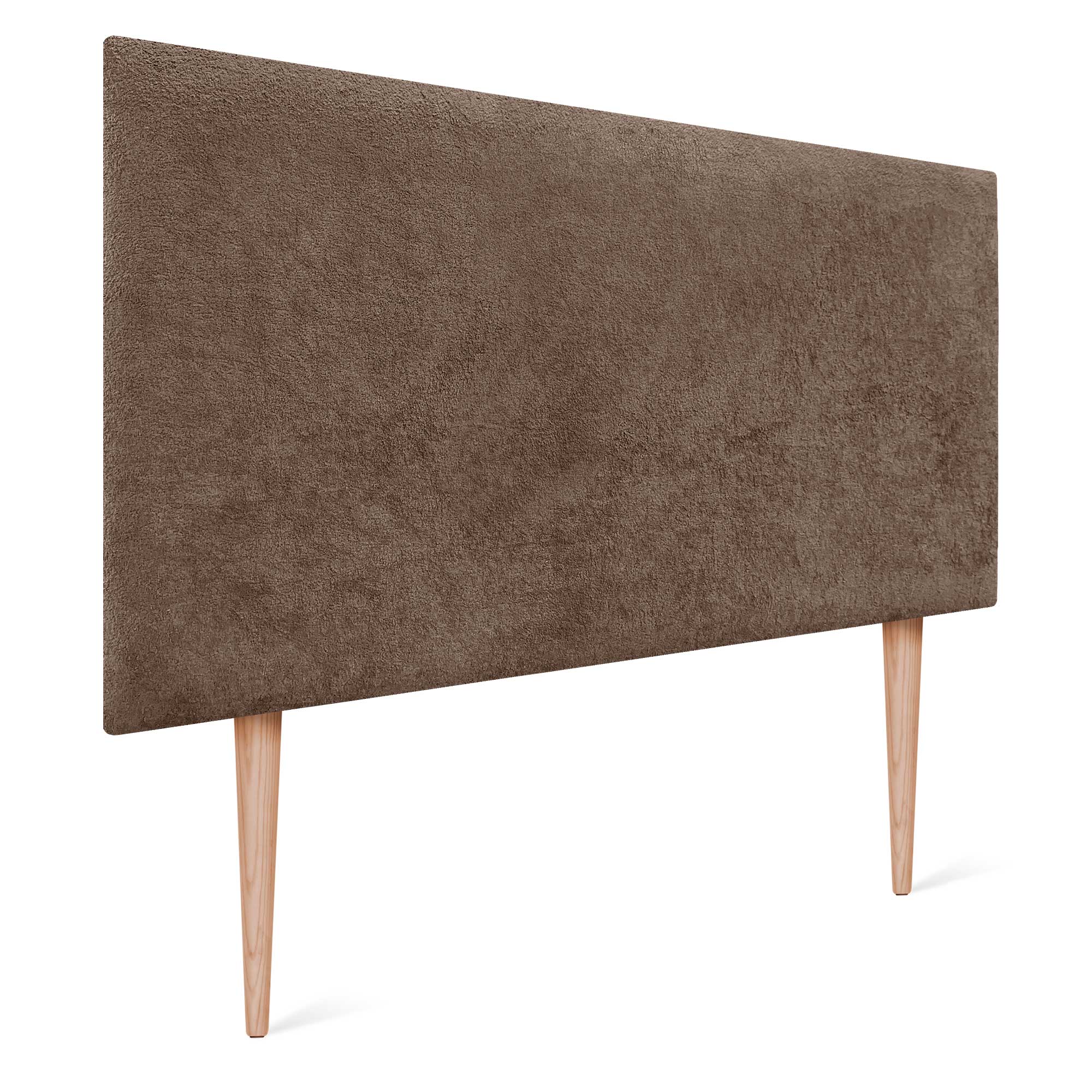 DHOME Cabecero Acabado Toalla Soft Tapizado Liso con Patas Tejido Suave para Pared Acústicos Cabeceros 8cm y 70 Al.