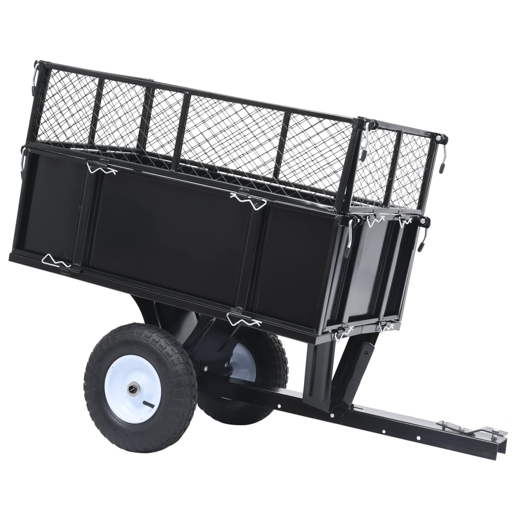 vidaXL Carro remolque inclinable de cortacésped carga de 150 kg