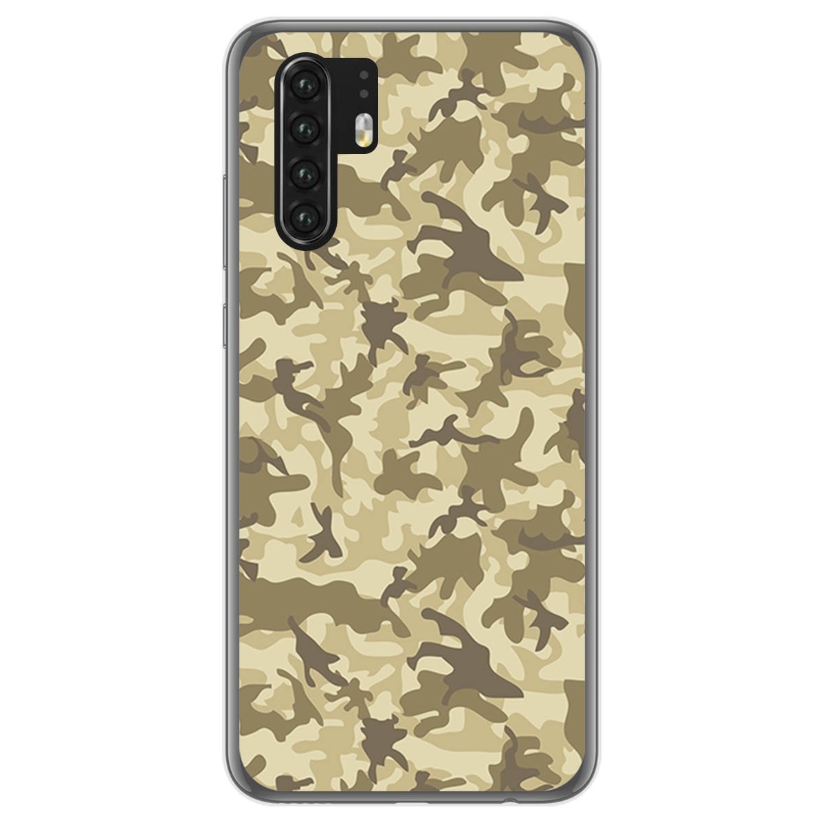 Tumundosmartphone Funda Gel Tpu para Huawei P30 Pro diseño Sand Camuflaje Dibujos