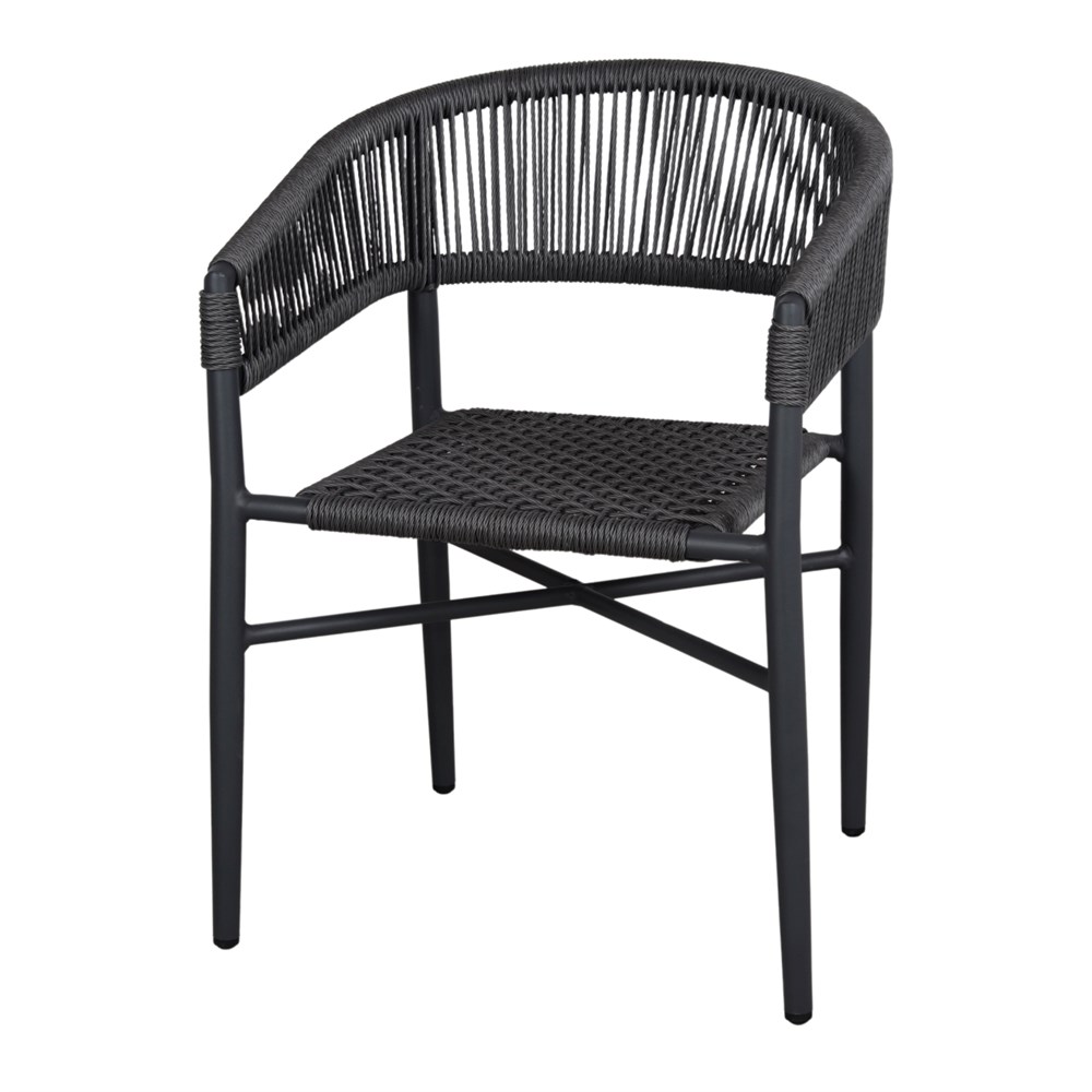 Silla De Cuerda Y Metal Vivian - Misterwils Furniture For Free Souls 57x77x58