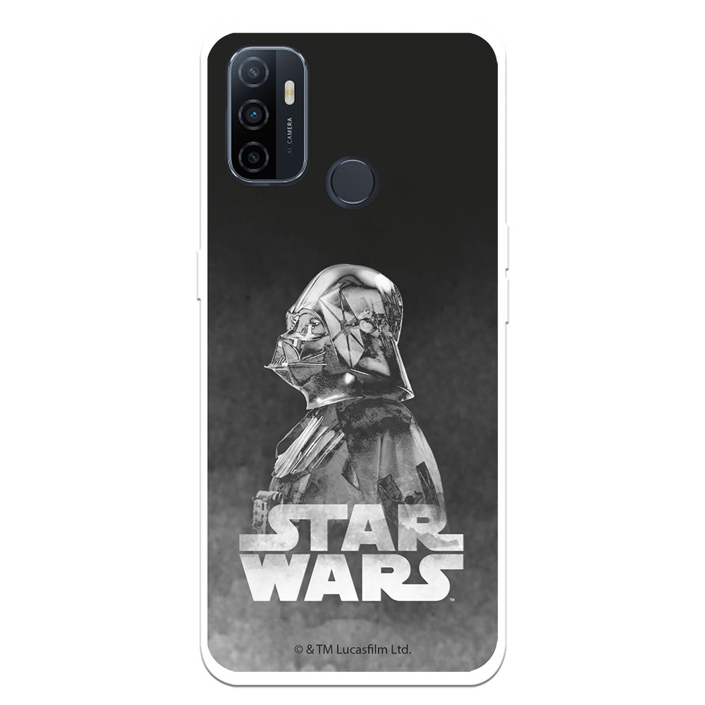 Funda para Oppo A94 5G Oficial de Star Wars Darth Vader Fondo negro - Star  Wars