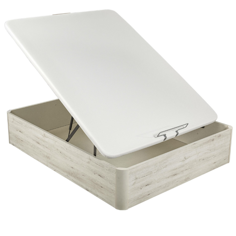 Canapé Abatible De Alta Capacidad Pikolin Naturbox 2.0 Plus De Madera Con Gran Espacio De Almacenamiento Extra Tapa Transpirable Varios Colores | Entrega, Instalación en Domicilio y Retirada de Usado Incluida |  TUCAMA