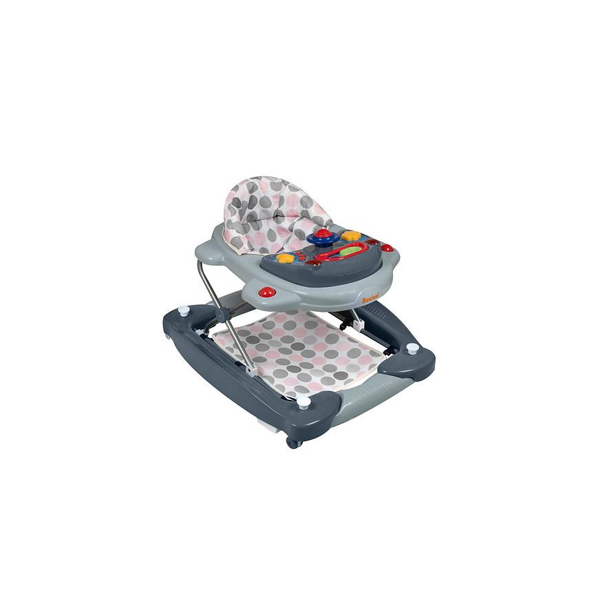 Andador Classic 2em1 Pink Gray Baninni