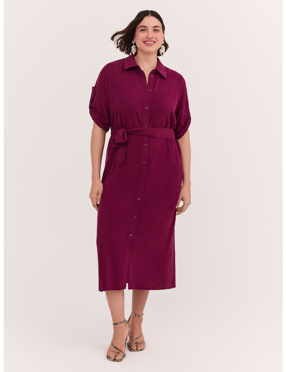 Fiorella Rubino - Vestido camisero POWER en viscosa