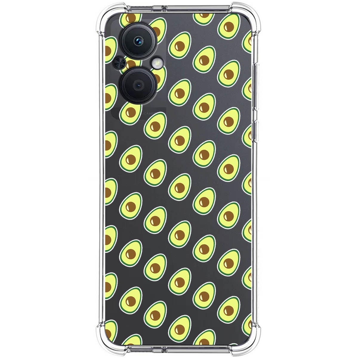 Funda Silicona Antigolpes para Oppo A96 5G diseño Aguacate Dibujos