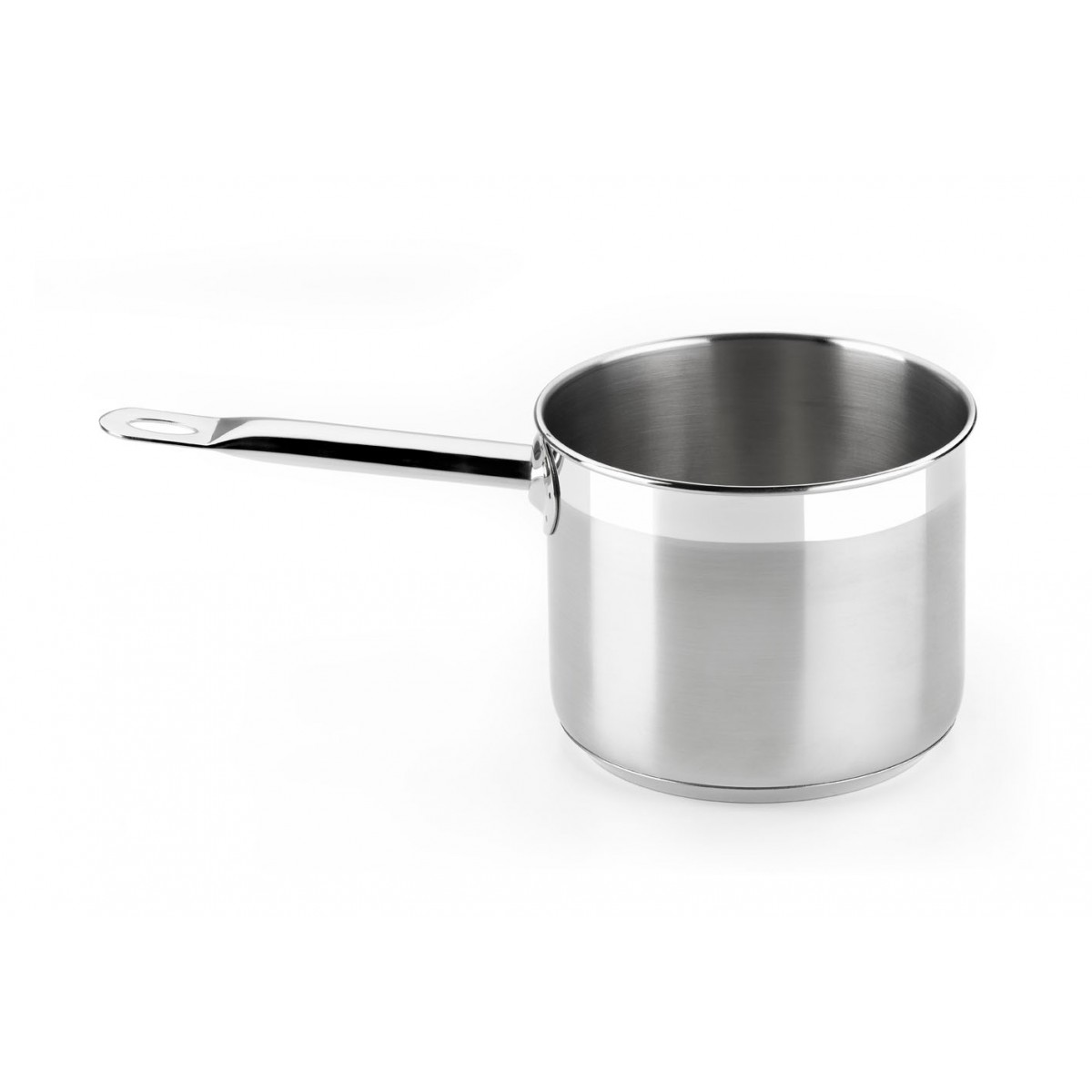 Bra - Pote Profesional, De 12 a 18 cm, Acero Inoxidable, Fondo Difusor, Apto Inducción, Calentar Líquidos, Hervir Pasta, Utensilio Cocina
