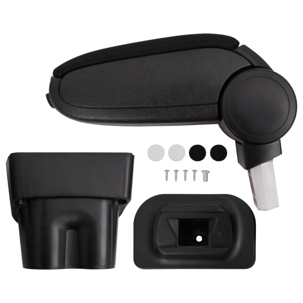 vidaXL Reposabrazos para coche ABS negro Automóvil Vehículo Motor Accesorios Adecuado para Renault megane ii (2003-2011),  Seat leon 1p (2005-2012),  Opel astra j (2009) y mas