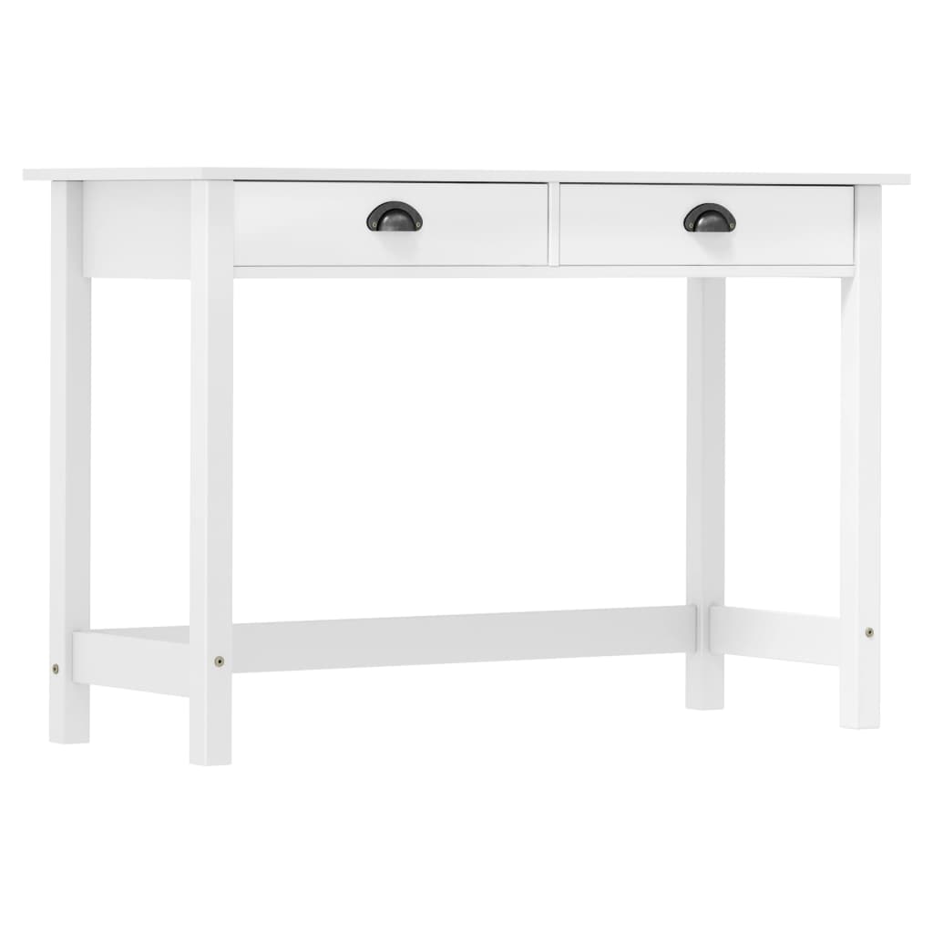 Vidaxl Mesa Consola Hill con 2 Cajones Madera Pino 110x45x74 Cm Marrón