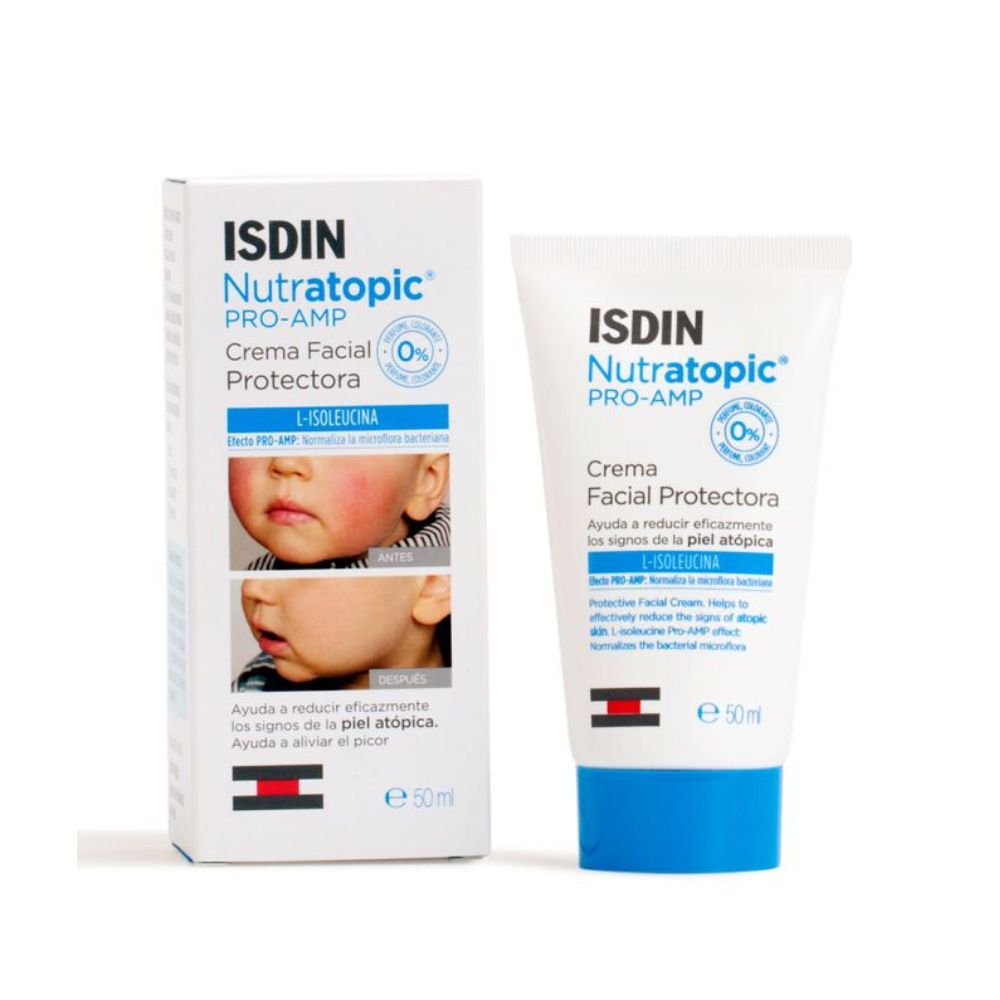 Isdin Nutratopic Pro-Amp Crema Facial Piel Atópica 50 Ml - Hidratación Intensa