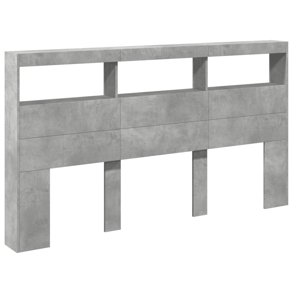 vidaXL Cabecero de cama con luz LED 180x17x102 cm