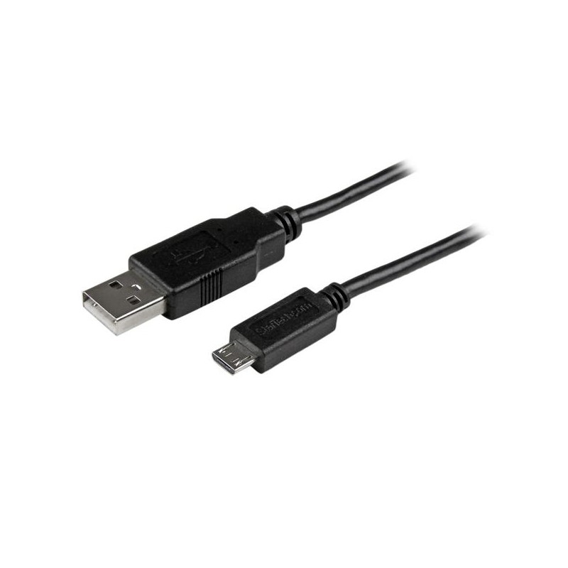 StarTech.com - Cable Largo de Carga y Sincronización Micro USB de 3m - M/M - 24AWG USBAUB3MBK