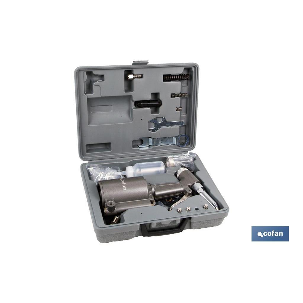 Kit Remachadora Neumática Cofan para Remaches Ø2,5 a Ø5mm - Alta Calidad