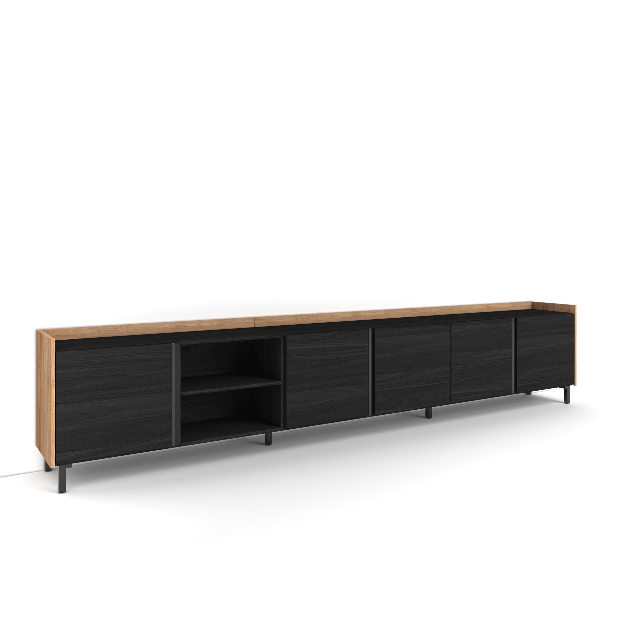 Mueble TV, Televisión, 309x35x61cm, Para TV hasta 80", Diseño industrial