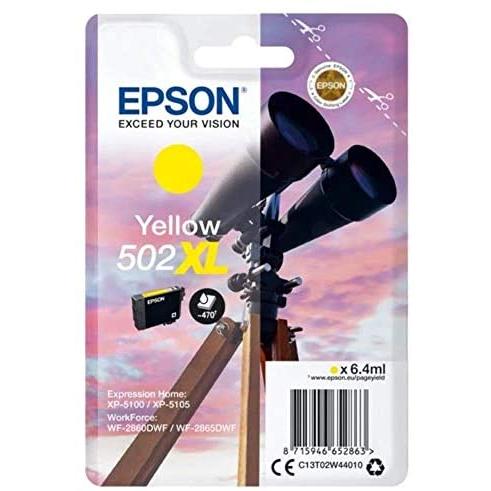 Epson C13T02W44010 - Cartucho de tinta adecuado para XP5100, color amarillo