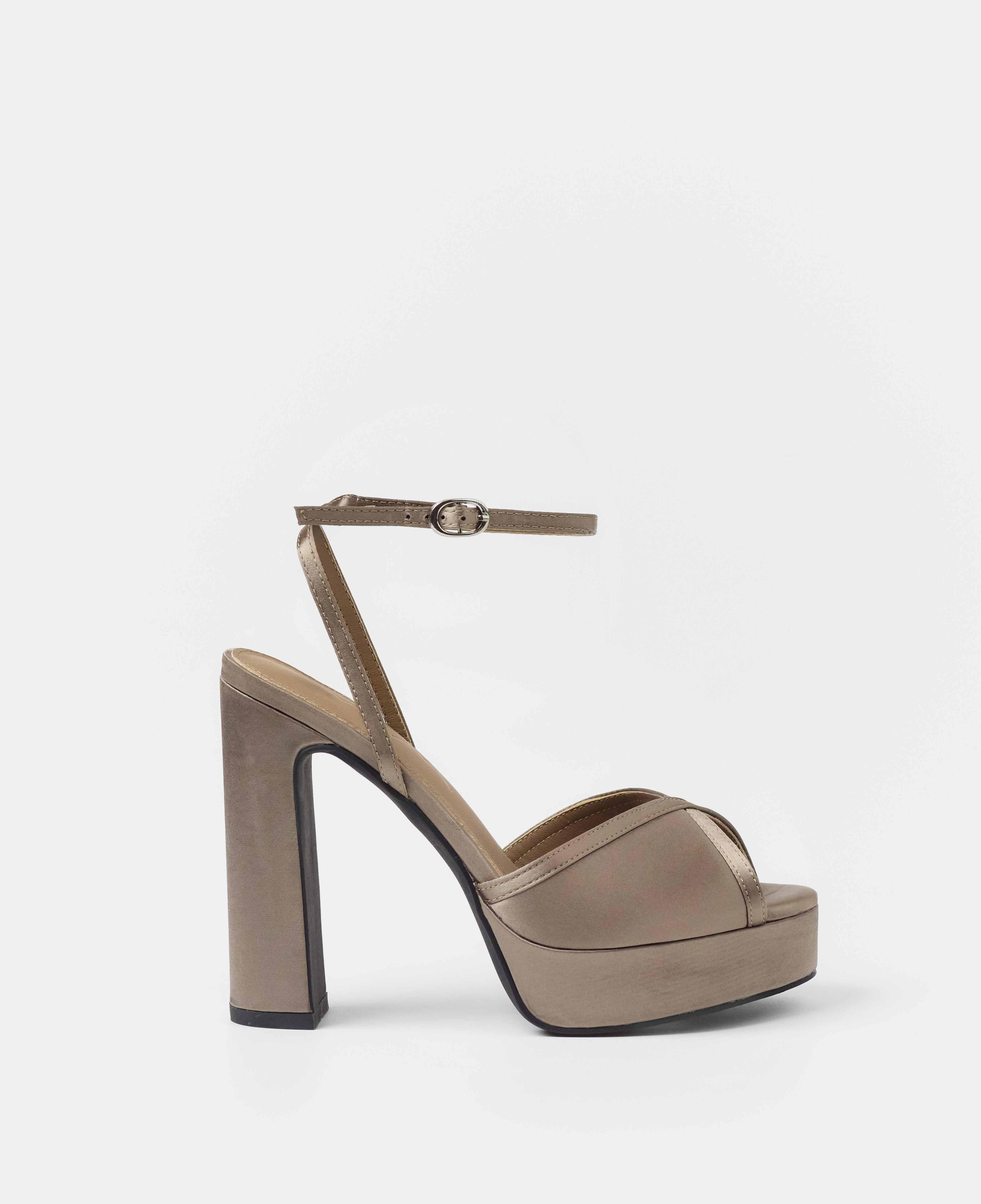 Sandalia Mim OCLA Gris Satin Mujer