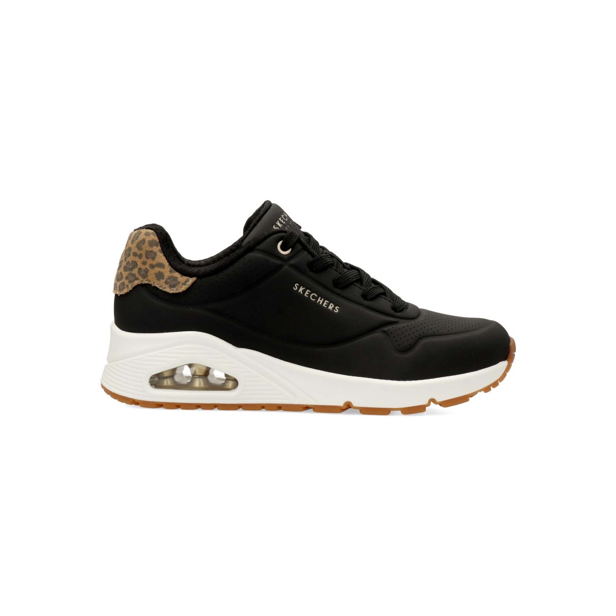 Skechers - Zapatillas casual Uno Jungle Nite para mujer con plantilla Air-Cooled Memory Foam™ y suela Skech-Air® visible