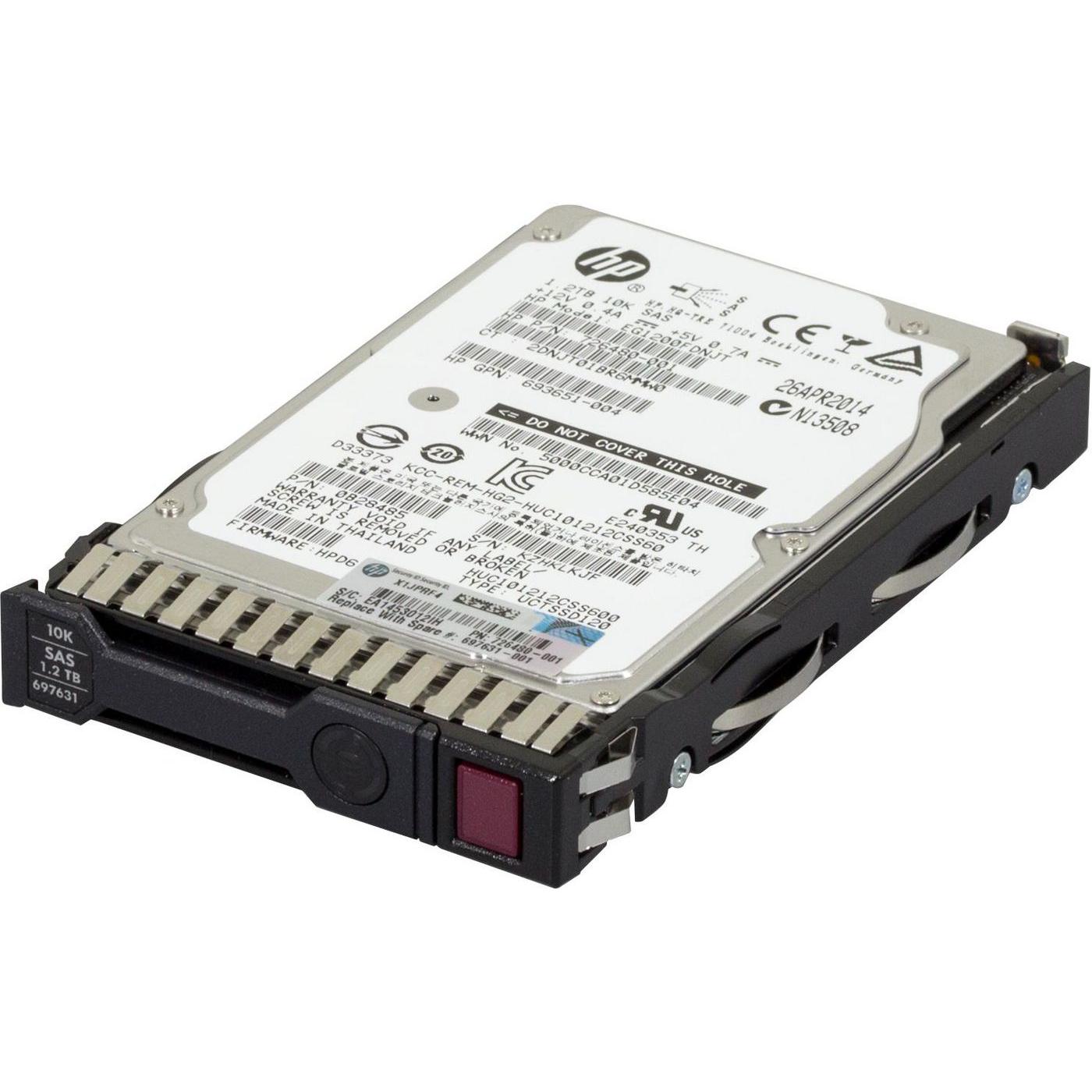 Hewlett Packard Enterprise Disco Duro Interno 1.2TB SAS 6G 10K RPM SFF 2.5
