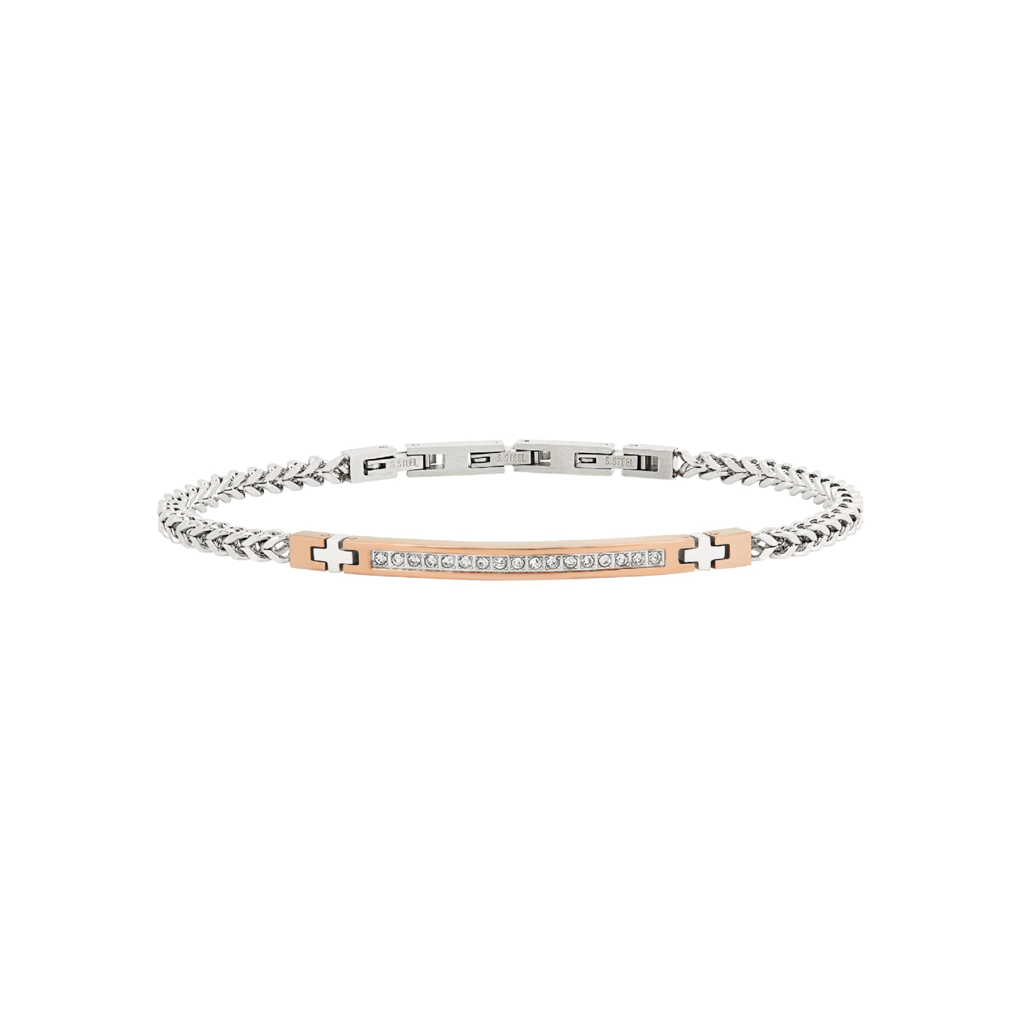 Joyeria BREIL colección LIGHT ROW, PULSERAS DE HOMBRO en color PLATA UNIC Talla con ZIRCONIA - TJ3367