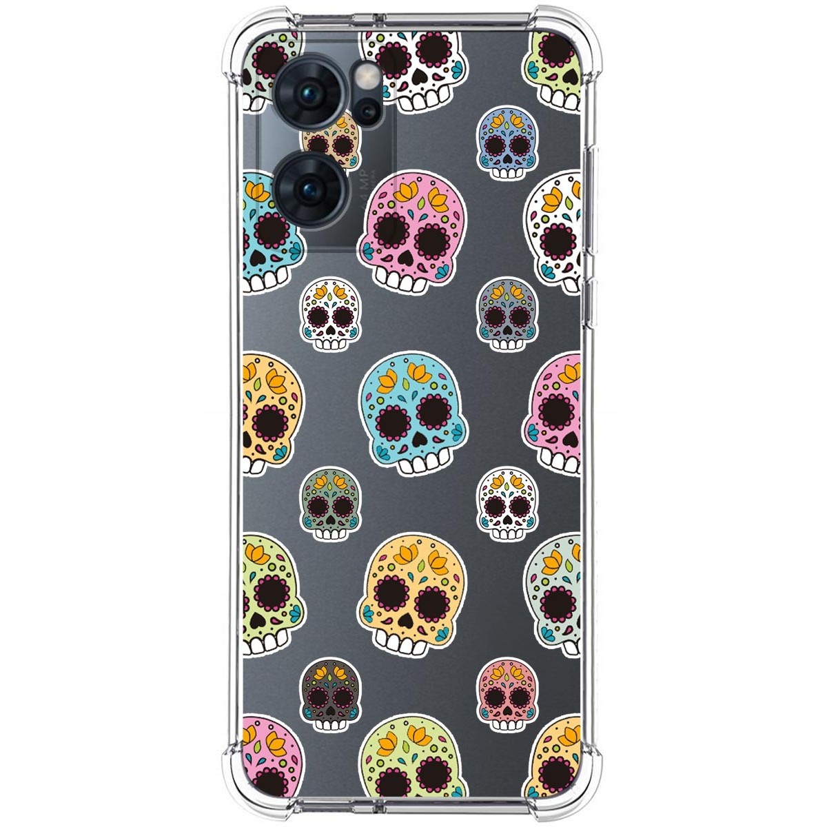 Funda Silicona Antigolpes para Oppo Reno 7 5G diseño Catrina Dibujos