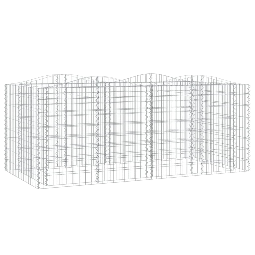 Arriate de Gaviones de Arco Vidaxl Hierro Galvanizado 200x50x50 Cm