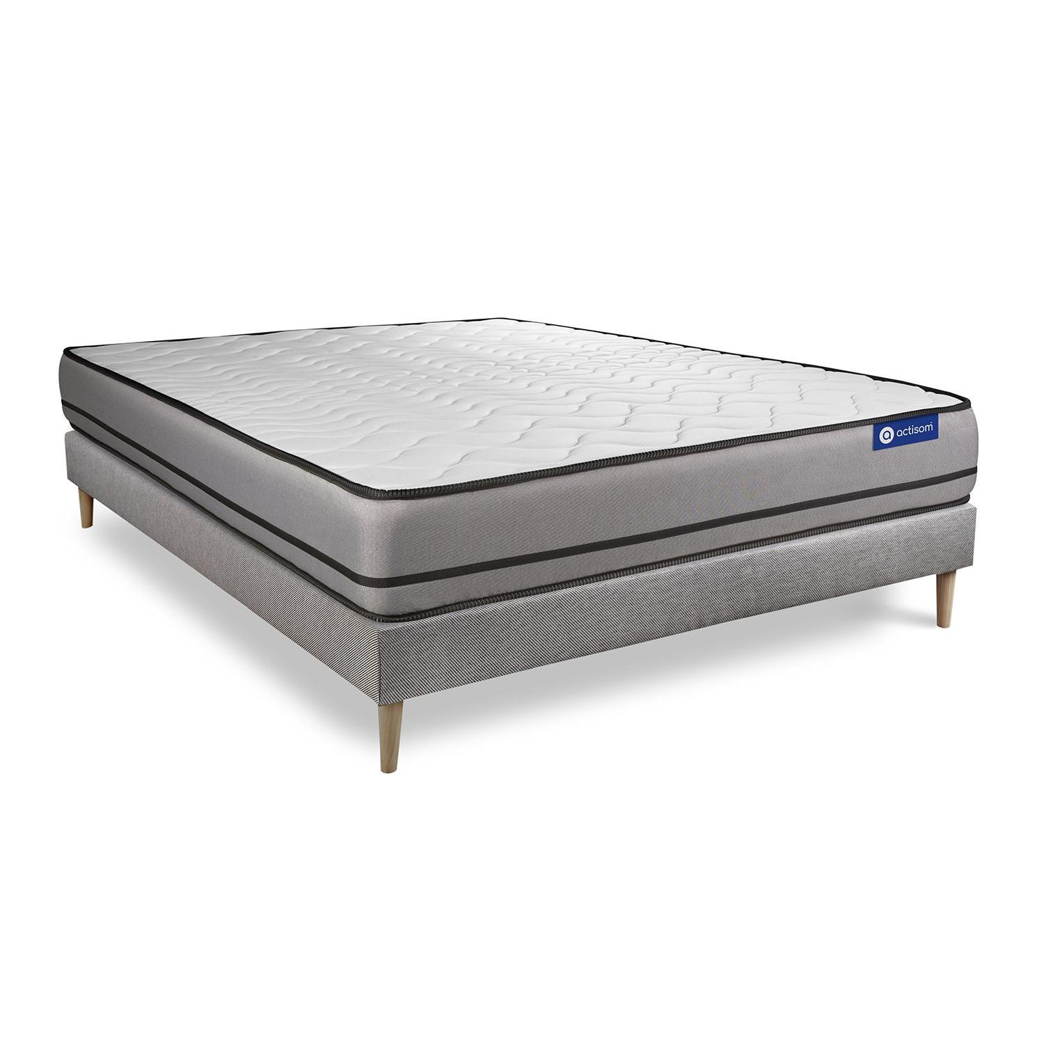 Pack colchón Actilatex night 160x190cm + Somier, Látex y espuma viscoelástica, 3 zonas de confort