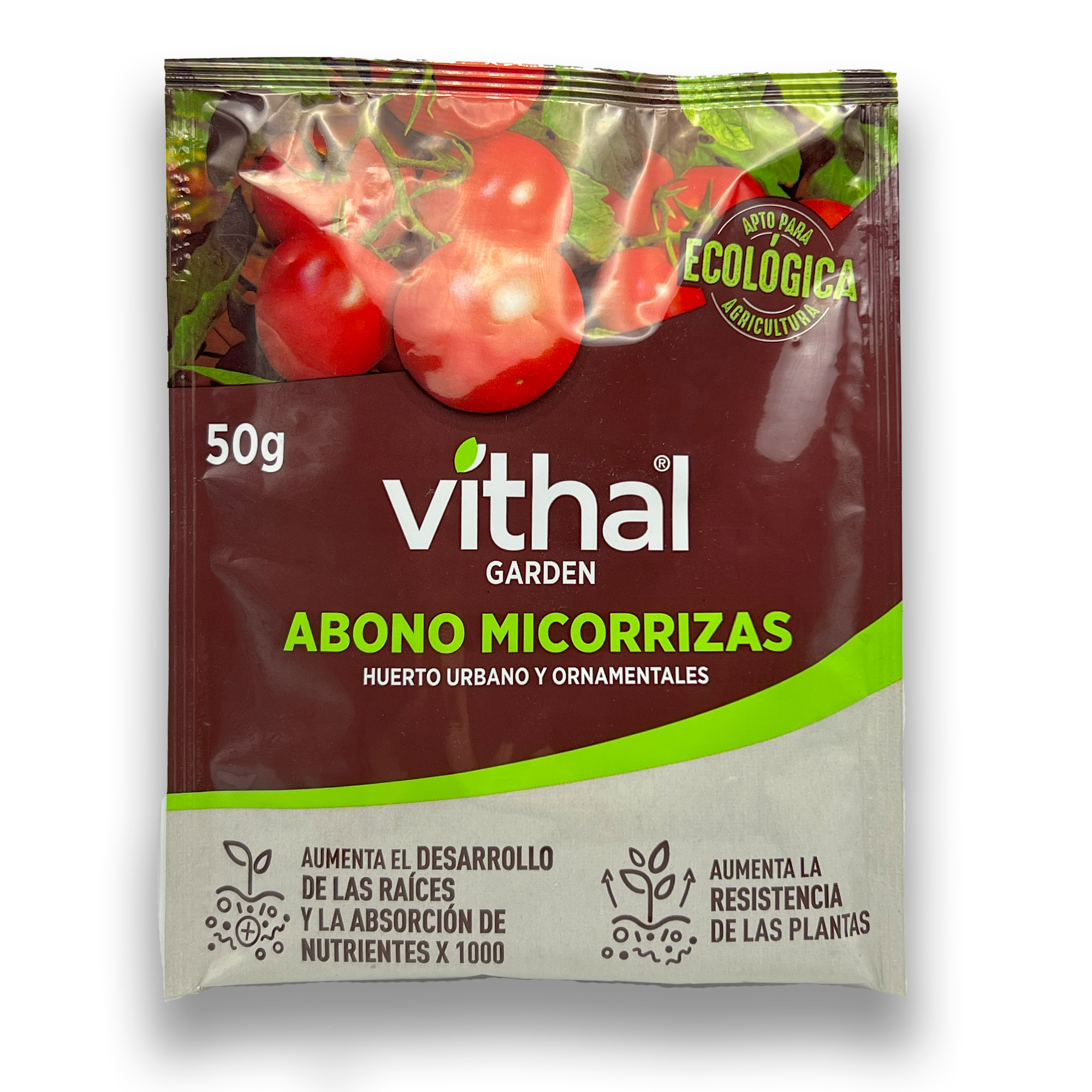 Abono MICORRIZAS para Huerto Urbano y Plantas ECOLÓGICO | Mejora las raíces de tu huerto y plantas aportando una mejor nutrición, falta de agua y crecimiento | MUY EFECTIVO | Sobre 50GR | Nexum+Market