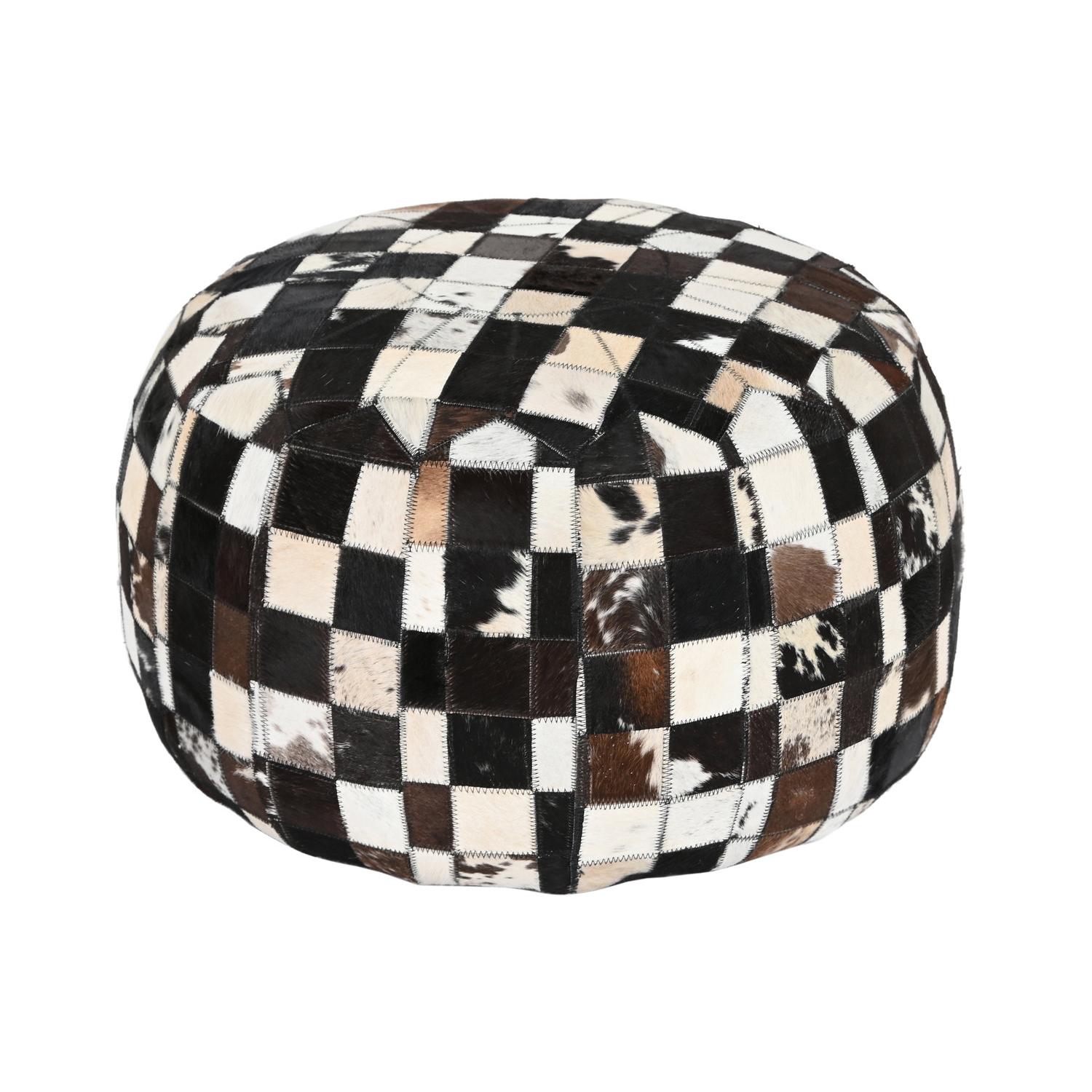 COJIN SUELO PIEL 48X48X35 MARRON OSCURO MB207481 - EL MEJOR COMPLEMENTO PARA TU HOGAR FIJALO