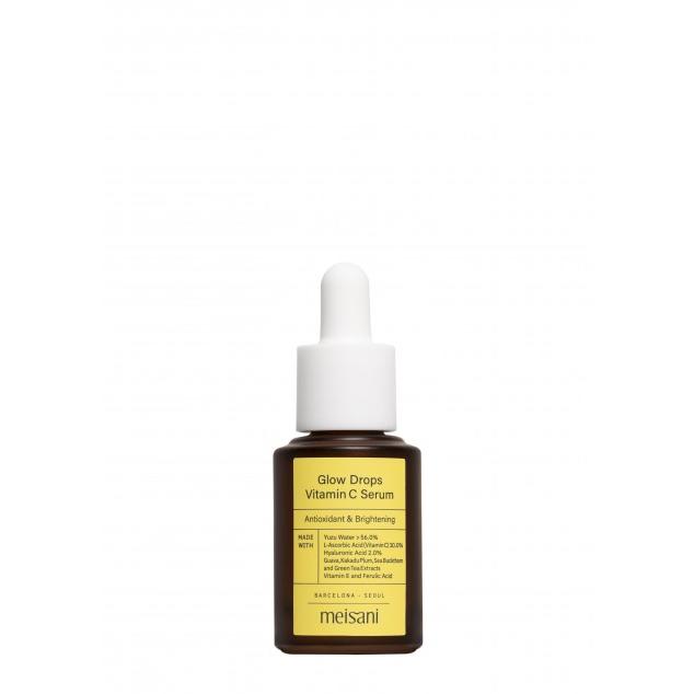 Meisani - GLOW DROPS VITAMIN C SERUM (15ml) – Sérum vegano con Vitamina C que ilumina y previene signos de la edad