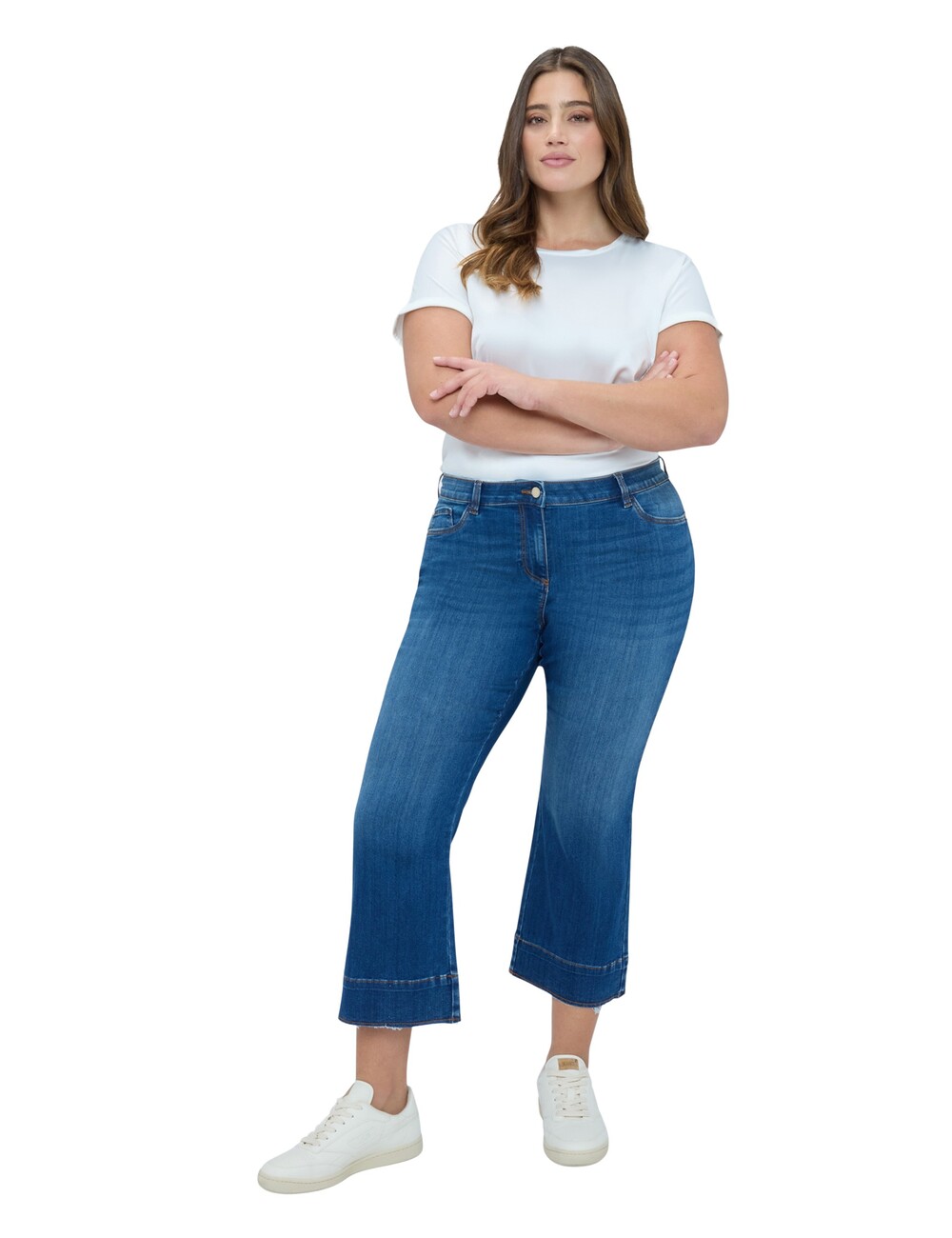 Fiorella Rubino - Jeans Kick Flare lavado azul efecto washed