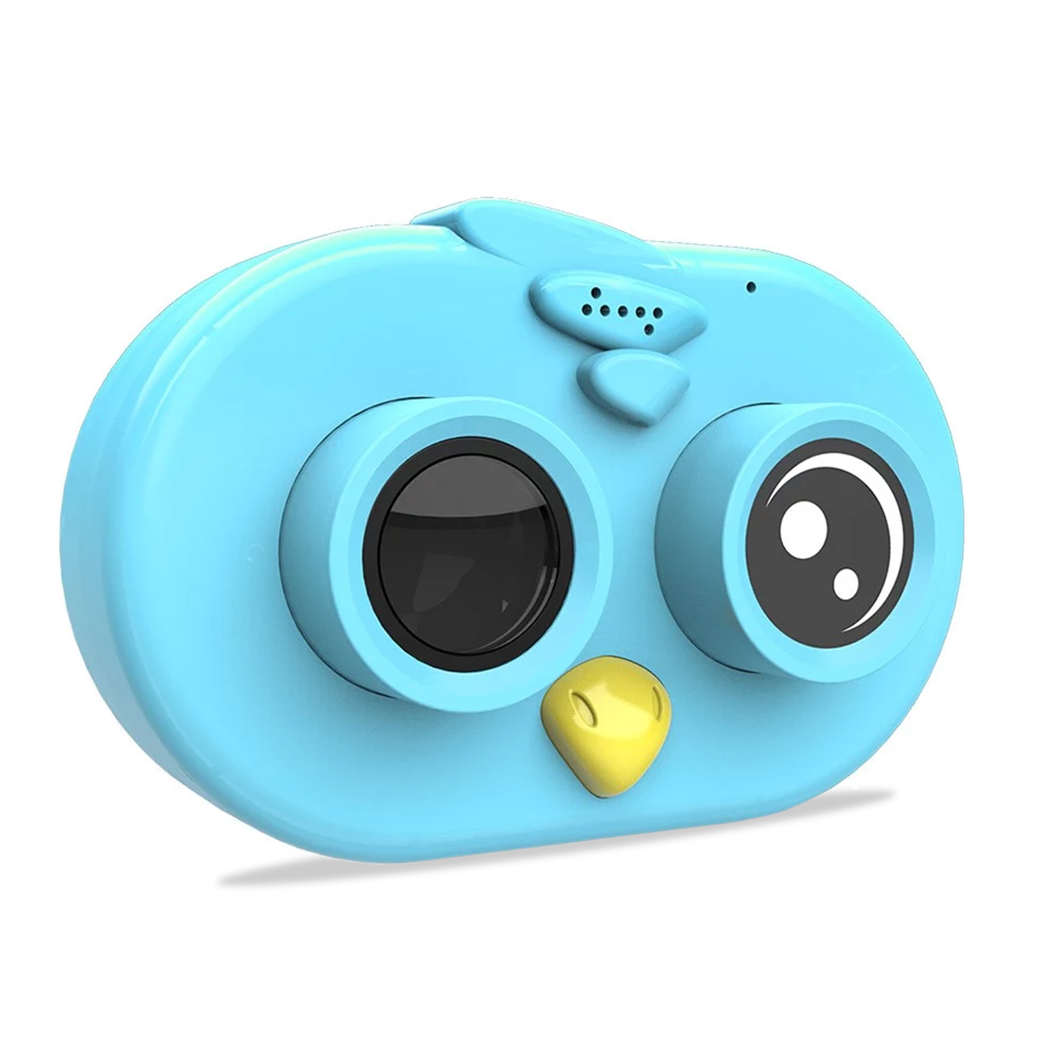 DAM. Cámara de fotos y videos para niños diseño pajarito. Full HD1080 y 12 megapíxeles 8x2x5cm