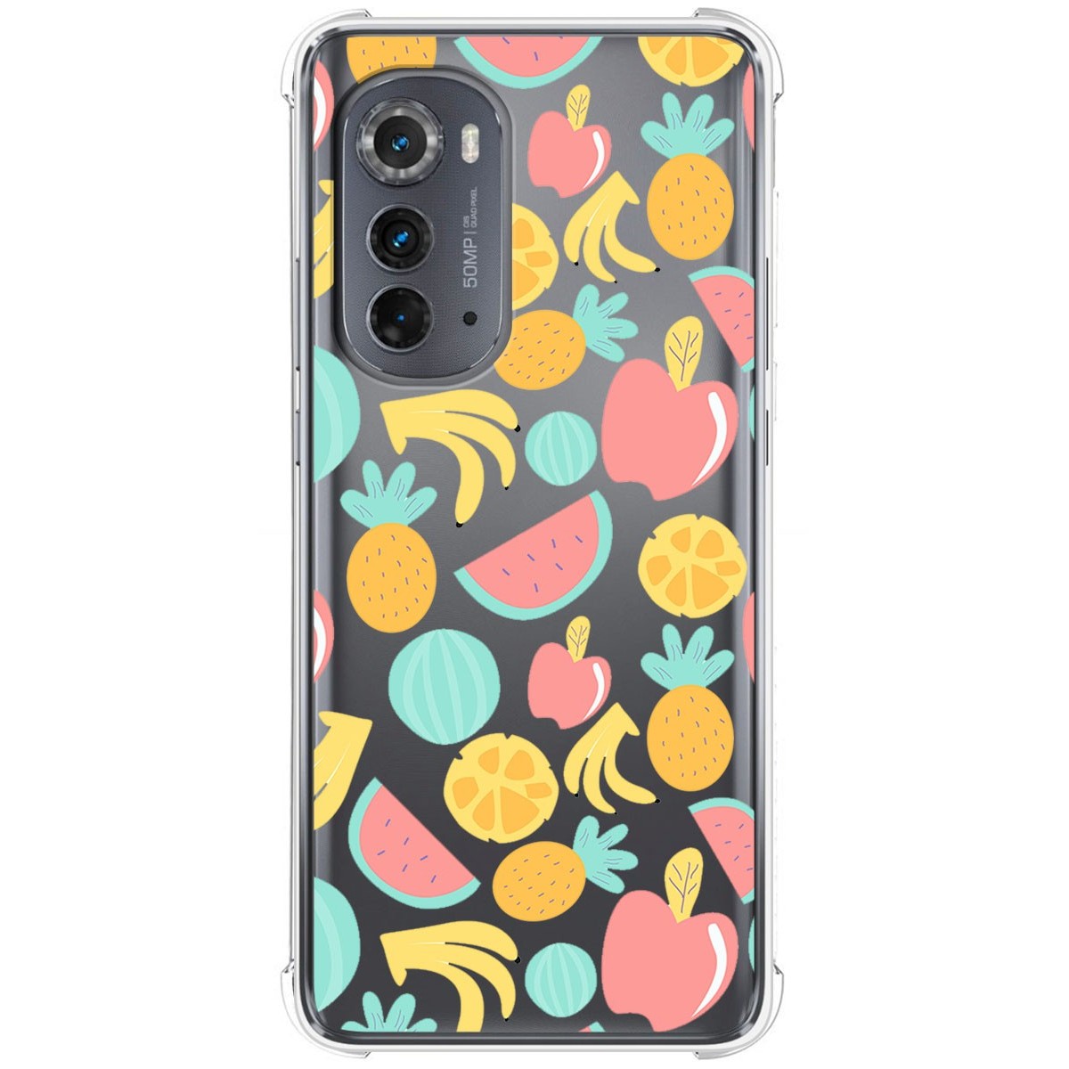 Funda Silicona Antigolpes para Motorola Moto Edge 30 5G diseño Frutas 02 Dibujos
