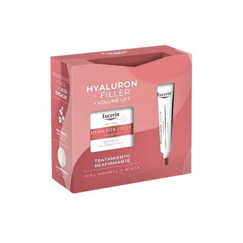 Eucerin Pack Hyaluron-filler Volume-lift Piel Normal y Mixta SPF15 50ml + Contorno Ojos 15ml