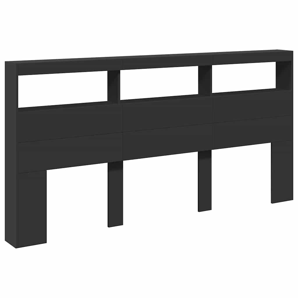 vidaXL Cabecero de cama con luz LED 200x17x102 cm