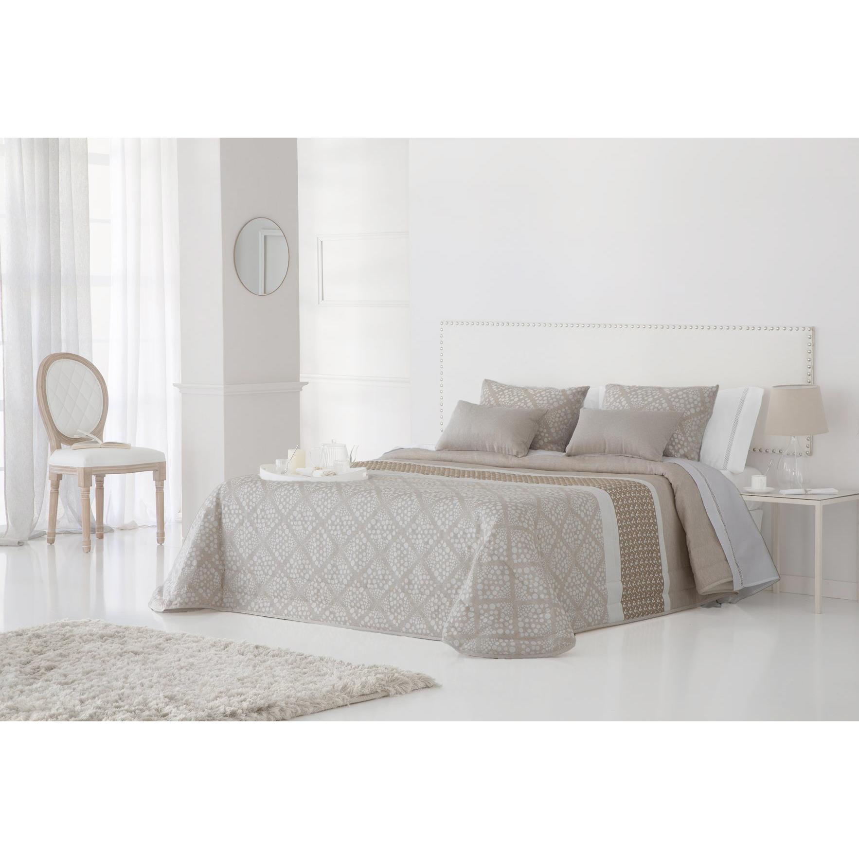 JVR - COLCHA BOUTI modelo CORINTO - Tejido Jacquard Pique - Fabricado en España - Cama 90/105/135/150/160/180