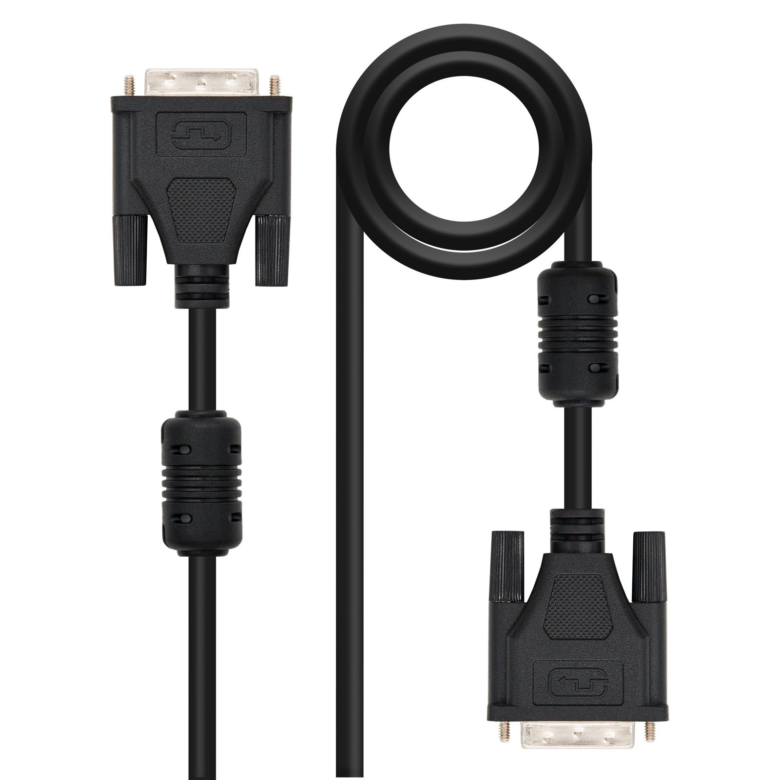 Nanocable Cable DVI 24+1 Macho a DVI Macho 5m Ancho de Banda Hasta 330mhz Full-hd 1080p